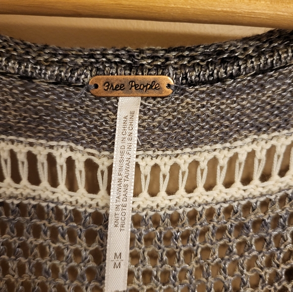 Free People. Long tank / minidress / vest / coverup. Knit in neutral tones. NWOT - Picture 2 of 8